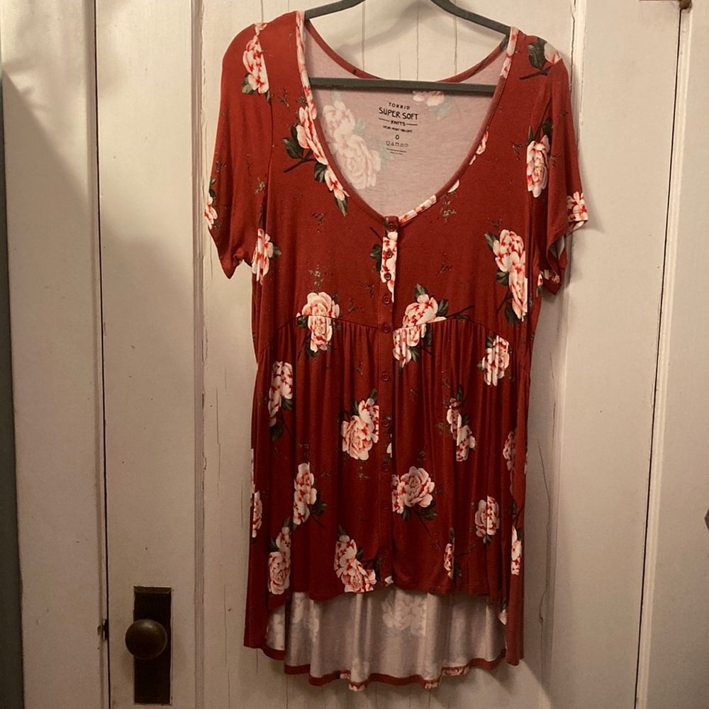 Torrid super soft knit baby doll top